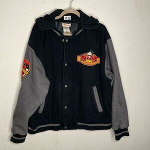 Vintage Disney Mickey Mouse Varsity Jacket men’s‎ Large Bomber Letterman Coat